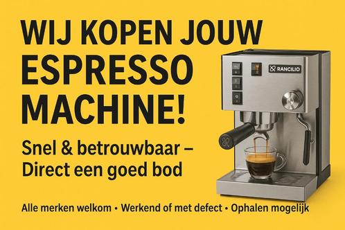 GEZOCHT! Rancilio Silvia v1 v2 v3 v4 v5 v6 PRO ook defect!!, Witgoed en Apparatuur, Koffiezetapparaten, Zo goed als nieuw, Gemalen koffie