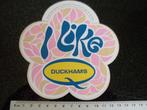 sticker i like duckhams logo oil olie, Verzenden, Zo goed als nieuw, Merk