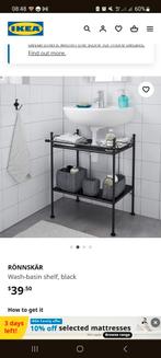 GRATIS Rönnskär ikea zwart badkamer meubeltje, Huis en Inrichting, Badkamer | Badkamermeubels, Gebruikt, Ophalen
