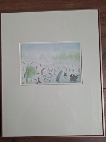 Aquarel Sjoerd Bakker  beschikbaar voor biedingen