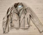 Leren jas Bershka maat S 100% leer, Beige, Zo goed als nieuw, Maat 36 (S), Bershka