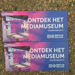 2x vouchers / kaartjes Beeld en Geluid Hilversum Mediapark, Twee personen, Ticket of Toegangskaart