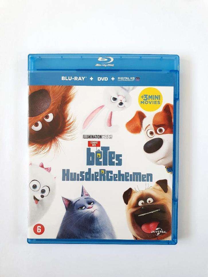 Huisdiergeheimen (Blu-ray + DVD), Cd's en Dvd's, Blu-ray, Zo goed als nieuw, Tekenfilms en Animatie, Ophalen of Verzenden