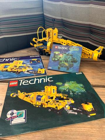 Vintage LEGO Technic 8250 + 8299 - Onderzeeër incl. CD-ROM beschikbaar voor biedingen