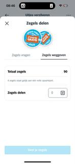 Uitjes zegels ah, Tickets en Kaartjes, Eén persoon, Kortingsbon