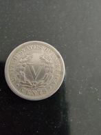 5 Dollar Cent 1907 Libery, Postzegels en Munten, Munten | Amerika, Ophalen of Verzenden, Noord-Amerika, Losse munt, Zilver