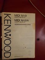 Kenwood MIDI M-51/M-51A Handleiding, Ophalen of Verzenden, Gebruikt, Audio