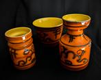 Flora Gouda Tokio Vaasjes Set - Retro Keramiek, Antiek en Kunst, Antiek | Keramiek en Aardewerk, Ophalen of Verzenden
