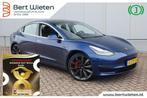 Tesla Model 3 Performance AWD75kWh | Compleet | Rijklaar, Auto's, Automaat, 27 €/maand, 462 pk, Blauw
