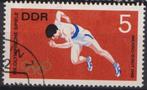 DDR 1968 Olympische spelen Hardlopen 2, Ophalen of Verzenden, Gestempeld, Sport