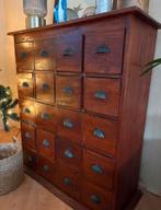 Apothekerskast met lades, Huis en Inrichting, Gebruikt, 5 laden of meer, 100 tot 150 cm, Ophalen of Verzenden