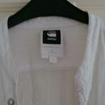 G-Star longsleeve / top wit met drukknoop zakjes mt S 37448, Kleding | Dames, Tops, ., Wit, G-star, Ophalen of Verzenden