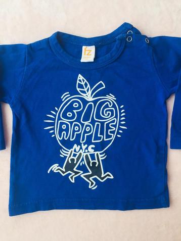 FRENDZ Shirtje Big Apple NYC Maat 68 Blauw Als nieuw beschikbaar voor biedingen