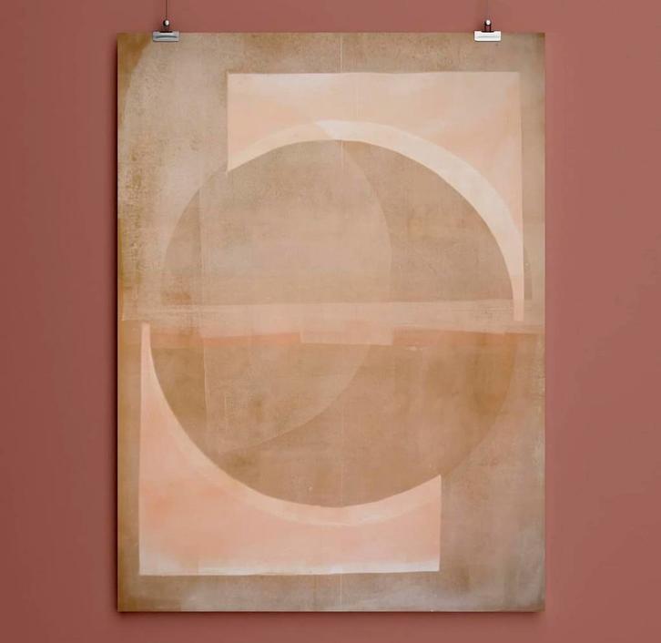 Prachtige monoprint Enkel Art Studio, Antiek en Kunst, Kunst | Schilderijen | Abstract, Ophalen