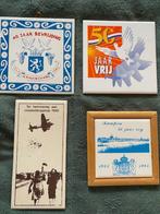 4 bevrijdingsdag bevrijdings dag tegeltjes alleen in 1 koop, Verzamelen, Militaria | Algemeen, Ophalen, Landmacht, Nederland