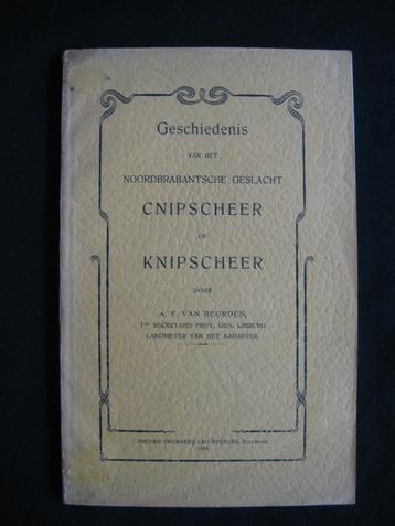 Genealogie. Geslacht Cnipscheer of Knipscheer beschikbaar voor biedingen