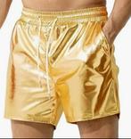 Gouden korte broek "glanzend" XL gay / hetero, Ophalen of Verzenden, Maat 56/58 (XL)