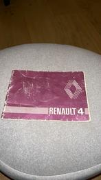 Renault 4 instructie boekje 1980. Nederlandstalig, Ophalen of Verzenden
