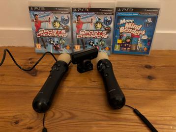 Twee motion controllers met camera en spellen beschikbaar voor biedingen