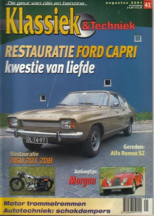 Klassiek & Techniek 41 2001 : Ford Capri - Morgan 4/4 +8, Boeken, Auto's | Folders en Tijdschriften, Gelezen, Algemeen, Ophalen of Verzenden