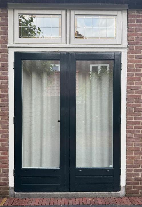 Te koop: mooie openslaande deuren (buitendeuren), Doe-het-zelf en Verbouw, Deuren en Horren, Gebruikt, Buitendeur, 200 tot 215 cm