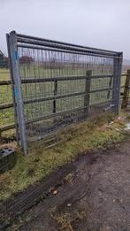 Bouwhekken + Kunststof Blokken - Gebruikt, Tuin en Terras, Tuinhekken en Hekwerk, Ophalen of Verzenden, Gebruikt, IJzer, Overige typen