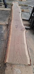 Uit oude inlandse eik gezaagde boomstam tafelbladen 50-60cm, Huis en Inrichting, Tafels | Eettafels, Ophalen, Zwaar en robuust, landelijk