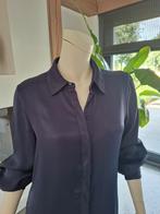 Expresso Donkerblauwe Satijnachtig Tuniek Blouse - Maat 40 m, Maat 38/40 (M), Ophalen of Verzenden, Zo goed als nieuw, Expresso