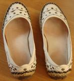 Mexx ballerina's mt 37 boho-style met studs en touwrandje, Mexx, Wit, Zo goed als nieuw, Ballerina's