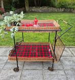 Retro serveerwagen,  riet, Ophalen, Huis en Inrichting