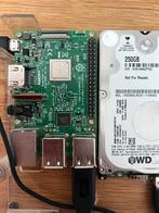 Raspberry Pi 3 met 250GB PiDrive, Gebruikt, HDD, Minder dan 4 GB, Minder dan 2 Ghz