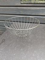 Metalen fruit schaal, Overige materialen, Gebruikt, Mand, Rond
