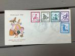 FDC Nederland Kinderzegels 1950, Postzegels en Munten, Postzegels | Eerstedagenveloppen, Ophalen of Verzenden, Beschreven, Nederland