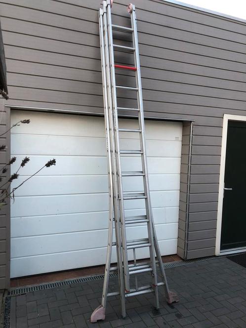 Altrex 3x12 ladder, Doe-het-zelf en Verbouw, Ladders en Trappen, Gebruikt, Ladder, 4 meter of meer, Opvouwbaar of Inschuifbaar
