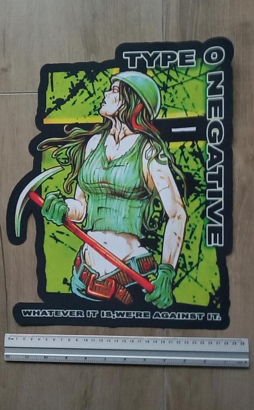 Type O Negative whatever it is printed shaped backpatch, Verzamelen, Muziek, Artiesten en Beroemdheden, Nieuw, Kleding, Verzenden