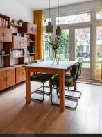 Eiken houten eettafel -80cm bij 160cm, Huis en Inrichting, Ophalen, Eikenhout, 50 tot 100 cm, Zo goed als nieuw