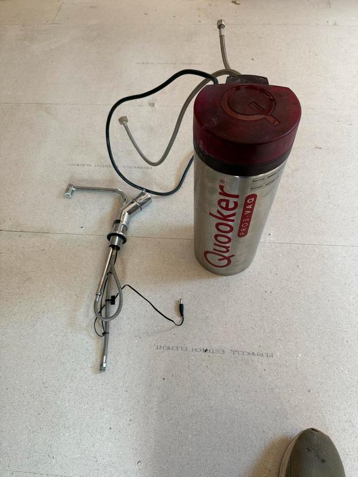 Quooker Kraan + 3L Boiler - Complete Set, Huis en Inrichting, Keuken | Keukenelementen, Gebruikt, Minder dan 100 cm, Minder dan 50 cm