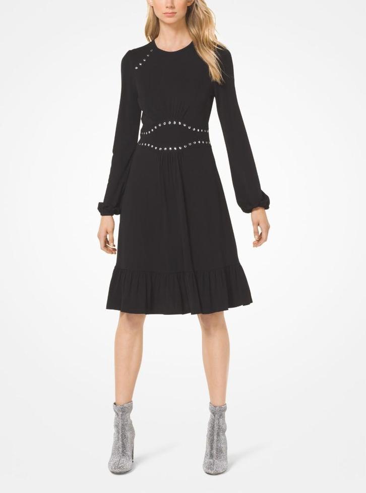Michael Kors jurk, little black dress, small NIEUW, kaartje, Kleding | Dames, Jurken, Nieuw, Maat 36 (S), Zwart, Knielengte, Ophalen of Verzenden