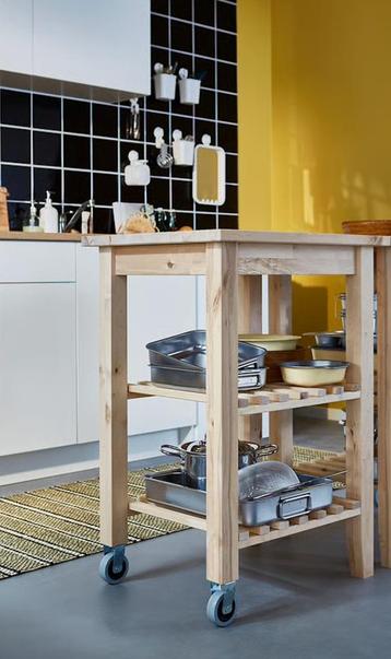 IKEA BEKVÄM Kitchen Trolley Solid Birch, Excellent Condition beschikbaar voor biedingen