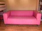 Klippan bank met roze hoes, Huis en Inrichting, Ophalen, 150 tot 200 cm, Tweepersoons, 75 tot 100 cm