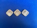 3 x vierkante stuivers. verschillend, Ophalen of Verzenden, Koningin Wilhelmina, 5 cent
