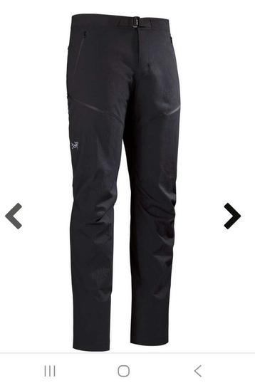 Arc’teryx gamma quickdry maat L (34) regular Zwart beschikbaar voor biedingen