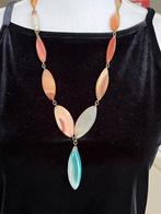 Prachtige Vintage gepolijste Carneool agaat ketting., Sieraden, Tassen en Uiterlijk, Antieke sieraden, Verzenden, Overige materialen