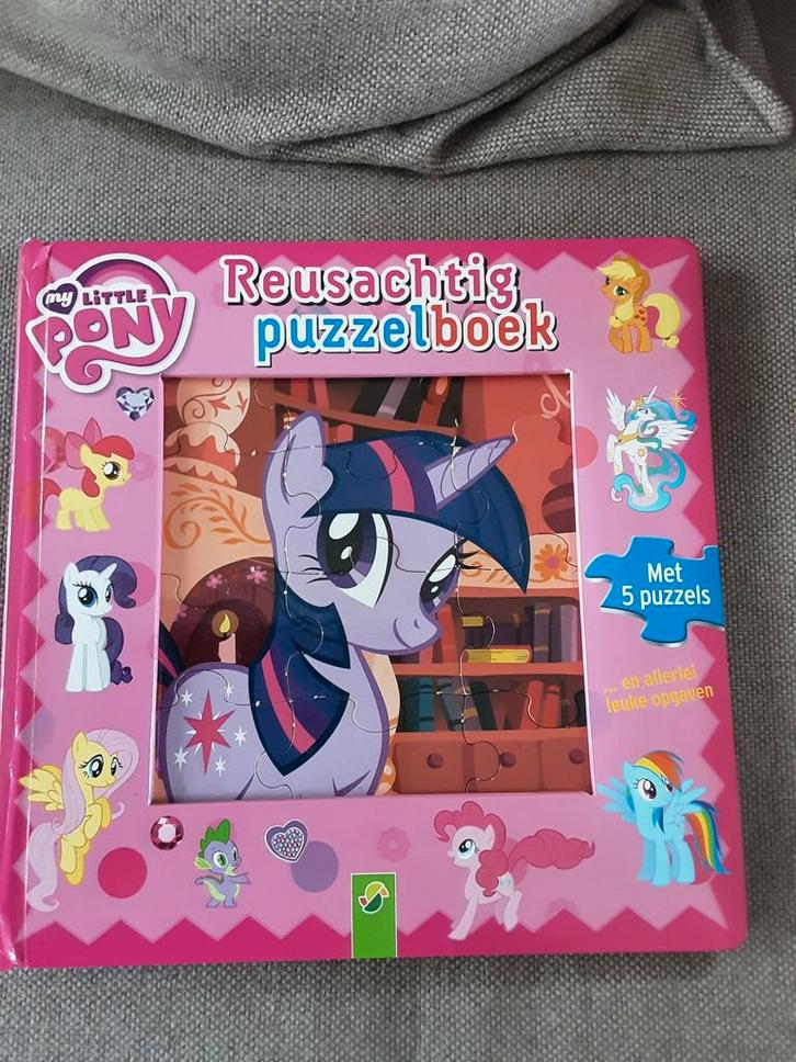 My Little Pony Puzzelboek, Boeken, Kinderboeken | Baby's en Peuters, Zo goed als nieuw, 3 tot 4 jaar, Uitklap-, Voel- of Ontdekboek
