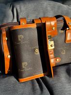 Pierre Cardin Handtas Set Echt Leder, Ophalen of Verzenden, Gebruikt, Bruin, Handtas