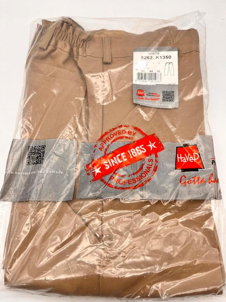 Havep kaki werkbroek maat 44 Nieuw, Tuin en Terras, Werkkleding, Nieuw, Dames, Heren, Broek, Ophalen of Verzenden