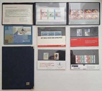 7  x postzegel mapje PTT Post / Slovensko Post 1981 - 1999 beschikbaar voor biedingen