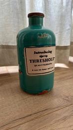 Mooie vintage Look vaas turquoise 23cm hoog, Blauw, Aardewerk of Porselein, Ophalen of Verzenden, Zo goed als nieuw