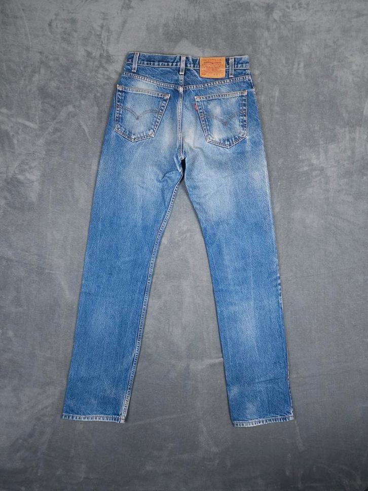 Levi 501 Broek Straight Leg W32 L36 Blauw Vintage Jeans, Kleding | Heren, Spijkerbroeken en Jeans, Zo goed als nieuw, W32 (confectie 46) of kleiner