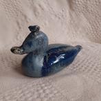 Beeld eend keramiek design Inge Jonkers stilistisch blauw, Antiek en Kunst, Antiek | Keramiek en Aardewerk, Ophalen of Verzenden